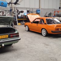 Oranje Opel Ascona B 2.5CIH met 212PK